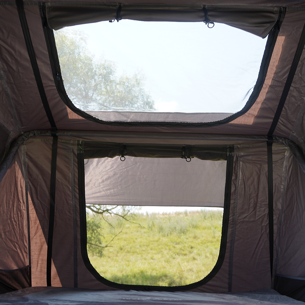 Cort plafon auto Overlander Adventure 3.0 140 cm cu sky roof – roof top tent 10