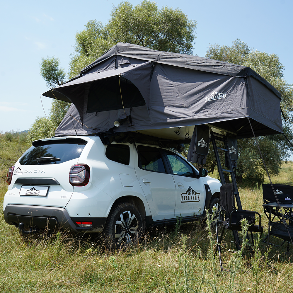 Cort plafon auto Overlander Explorer 3.0 140 cm cu sky roof – roof top tent 11