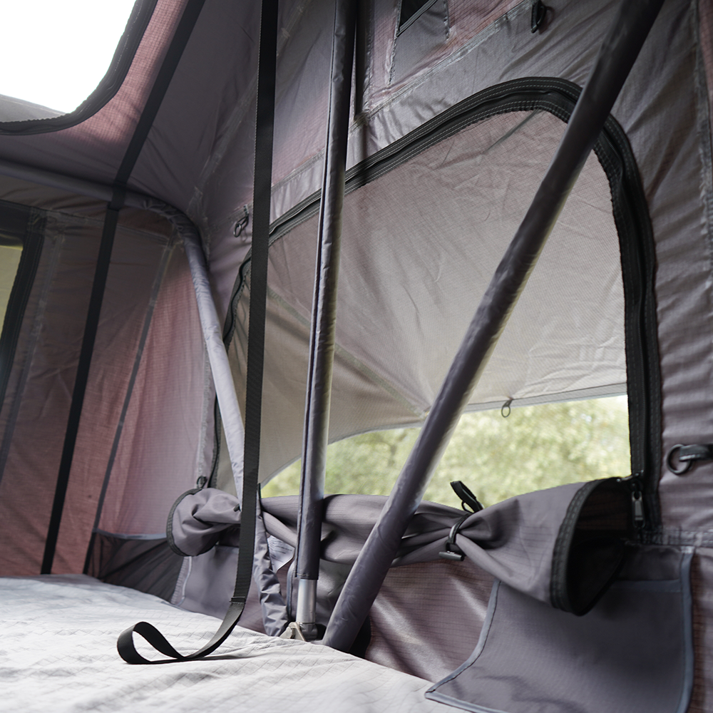 Cort plafon auto Overlander Explorer 3.0 140 cm cu sky roof – roof top tent 12