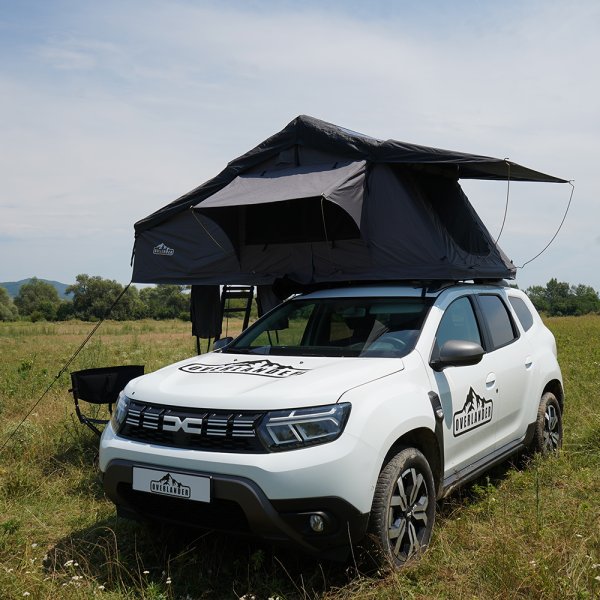 Cort plafon auto Overlander Explorer 3.0 140 cm cu sky roof – roof top tent 17