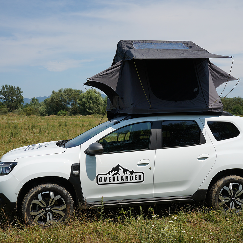 Cort plafon auto Overlander Explorer 3.0 140 cm cu sky roof – roof top tent 18