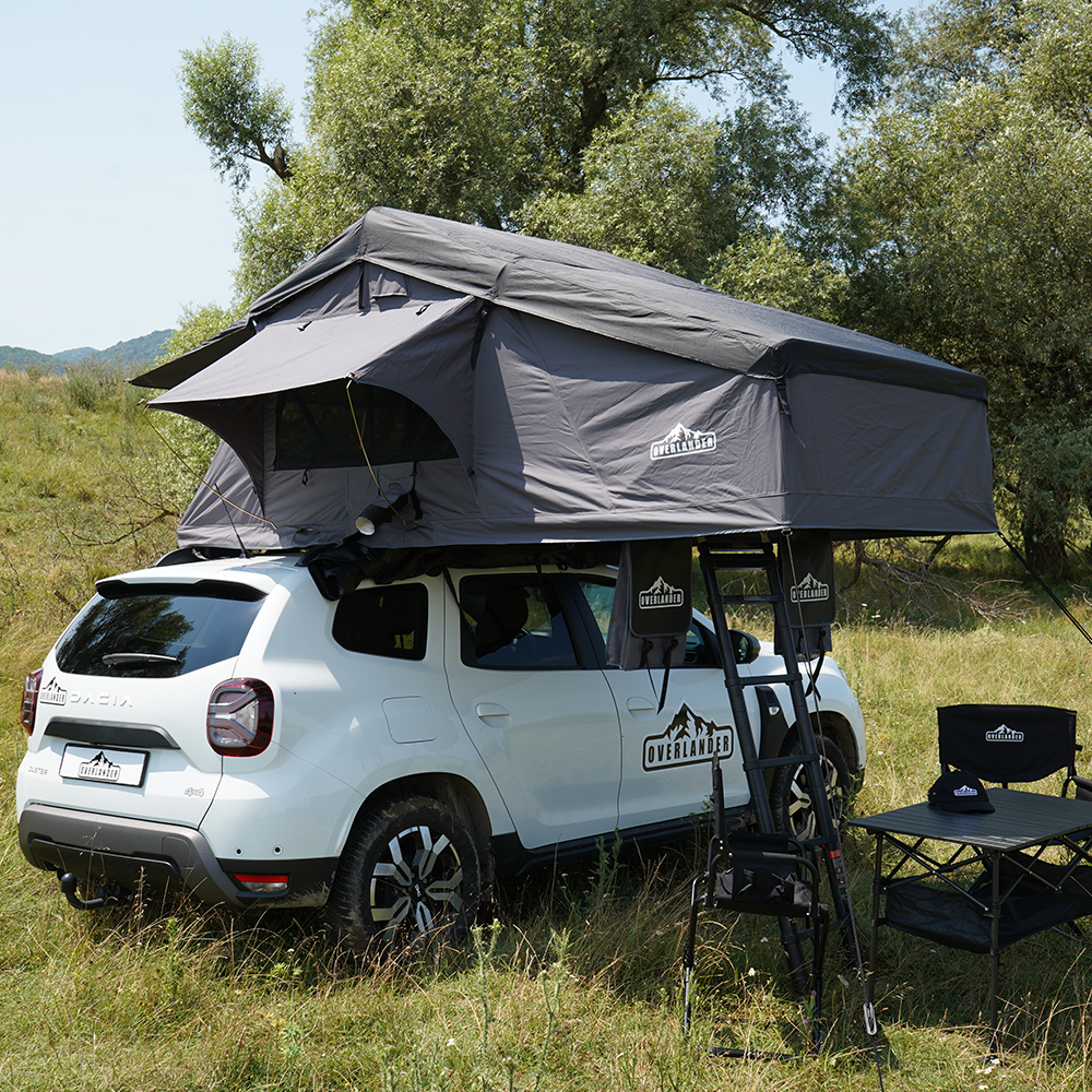 Cort plafon auto Overlander Explorer 3.0 140 cm cu sky roof – roof top tent 22