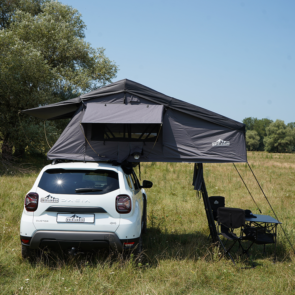 Cort plafon auto Overlander Explorer 3.0 140 cm cu sky roof – roof top tent 23