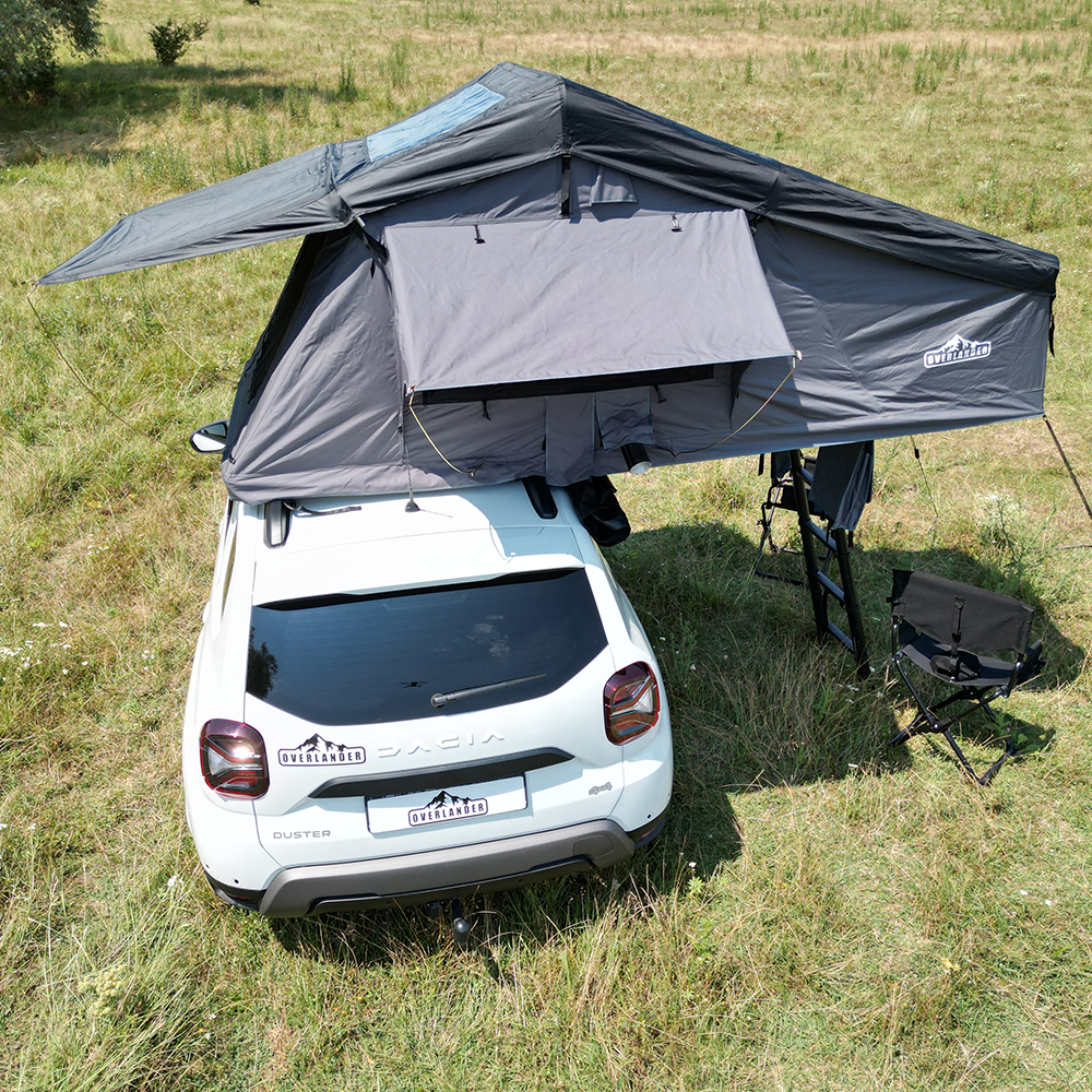 Cort plafon auto Overlander Explorer 3.0 140 cm cu sky roof – roof top tent 25