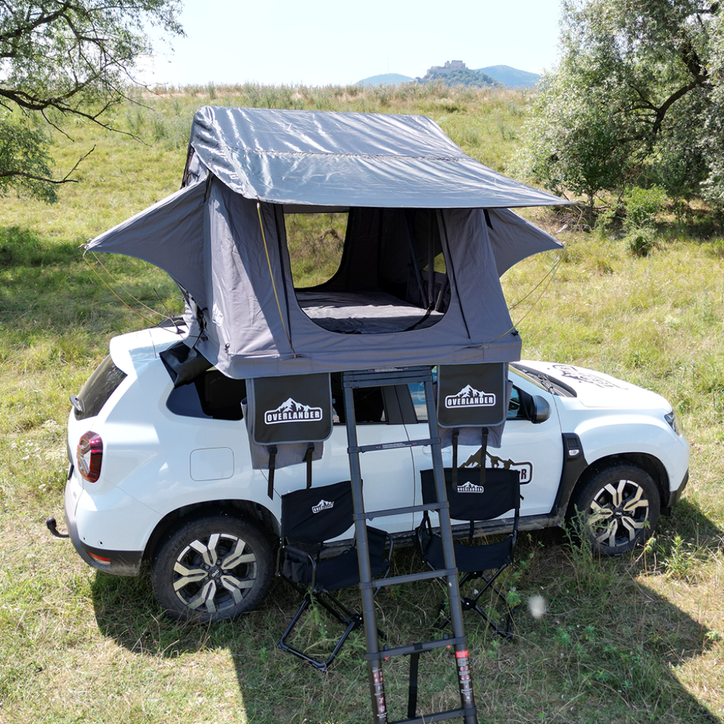 Cort plafon auto Overlander Adventure 3.0 140 cm cu sky roof – roof top tent 33