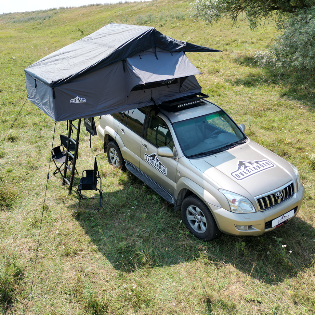 Cort plafon auto Overlander Explorer 3.0 160 cm cu sky roof – roof top tent 2