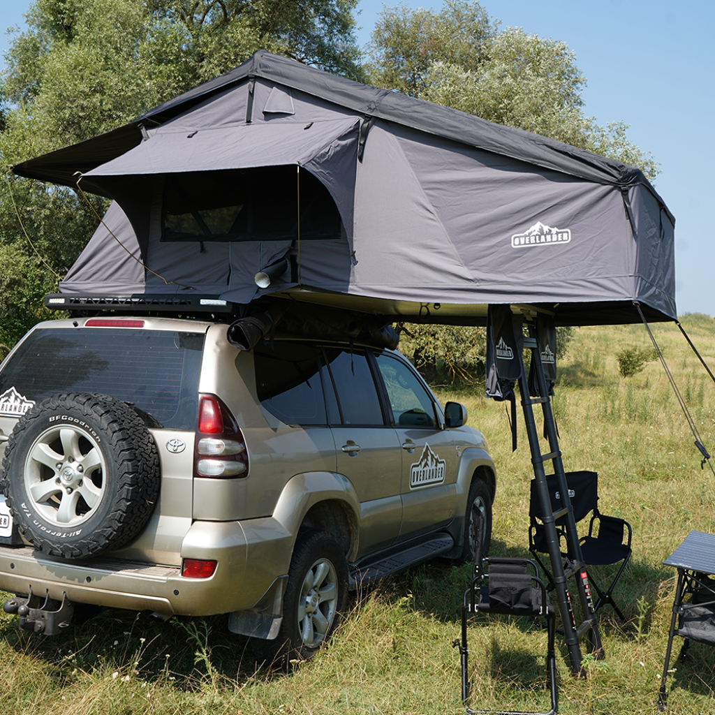 Cort plafon auto Overlander Explorer 3.0 160 cm cu sky roof – roof top tent 21