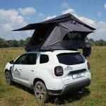 Cort plafon auto Overlander Adventure 3.0 140 cm cu sky roof – roof top tent 21
