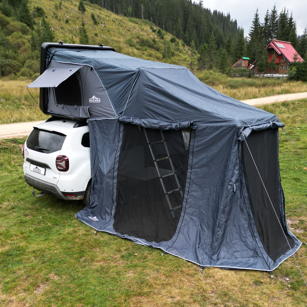 Anexa cort auto Overlander Discover MAX 1.6m x 2.1m cu Sky Roof 2